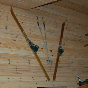 Skiis on the wall