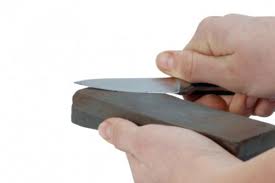 Sharpening a small knife